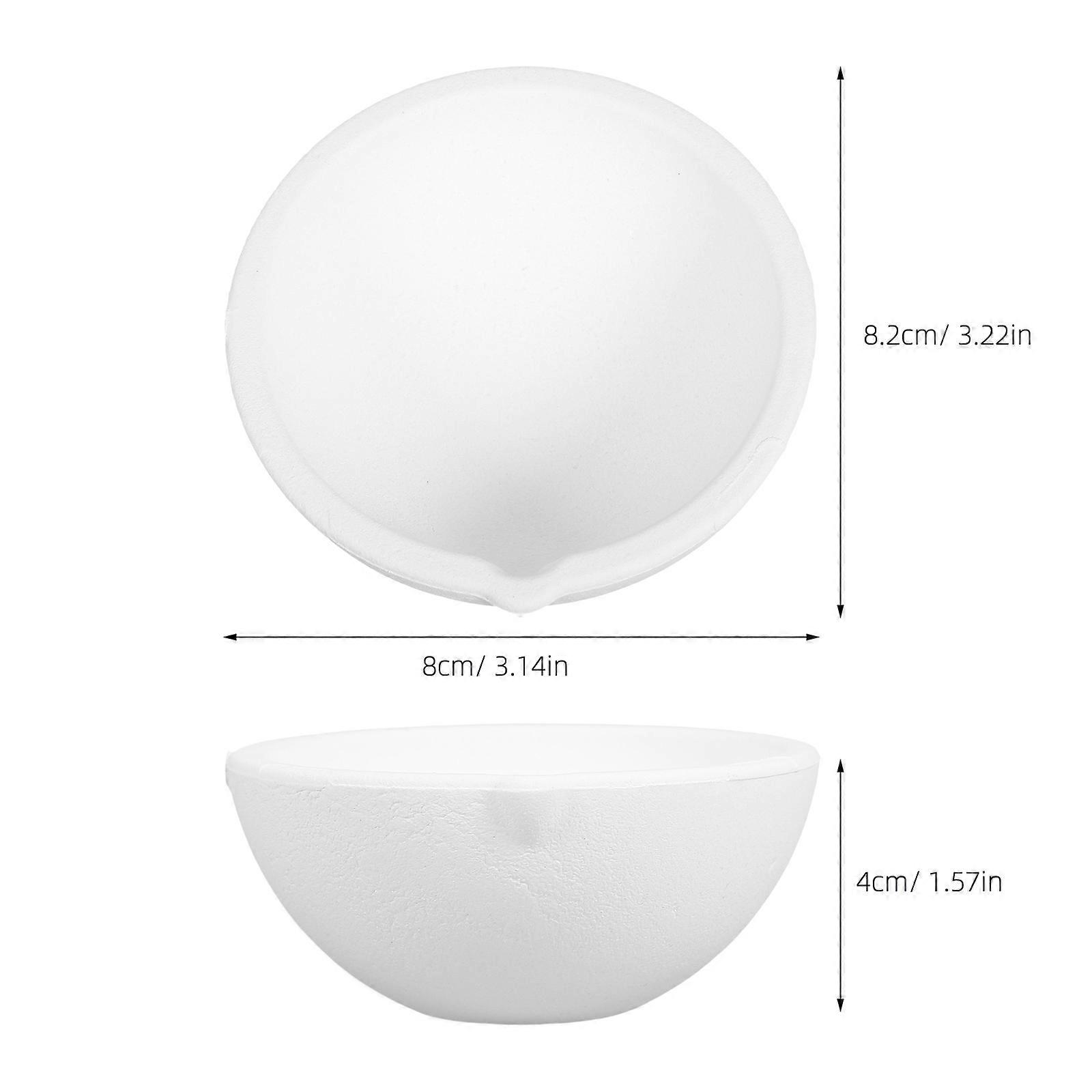 Melting Crucible Quartz 2Pcs Small Mold for Metal Melting Applications