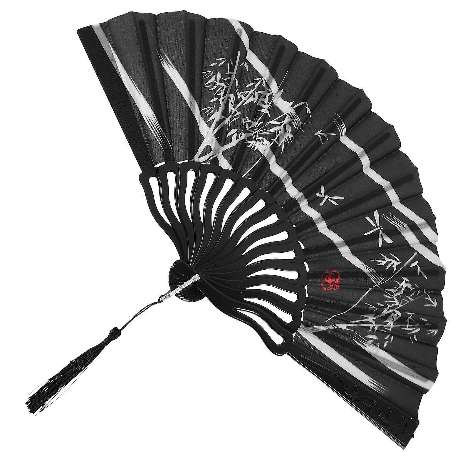 Tassel Folding Fan Retro Style Fan for Decoration 2Pcs