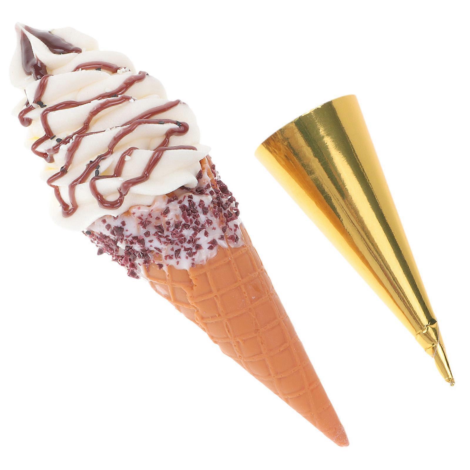 Fake Ice Cream Cone Realistic Simulation Ice Cream Prop for Playing