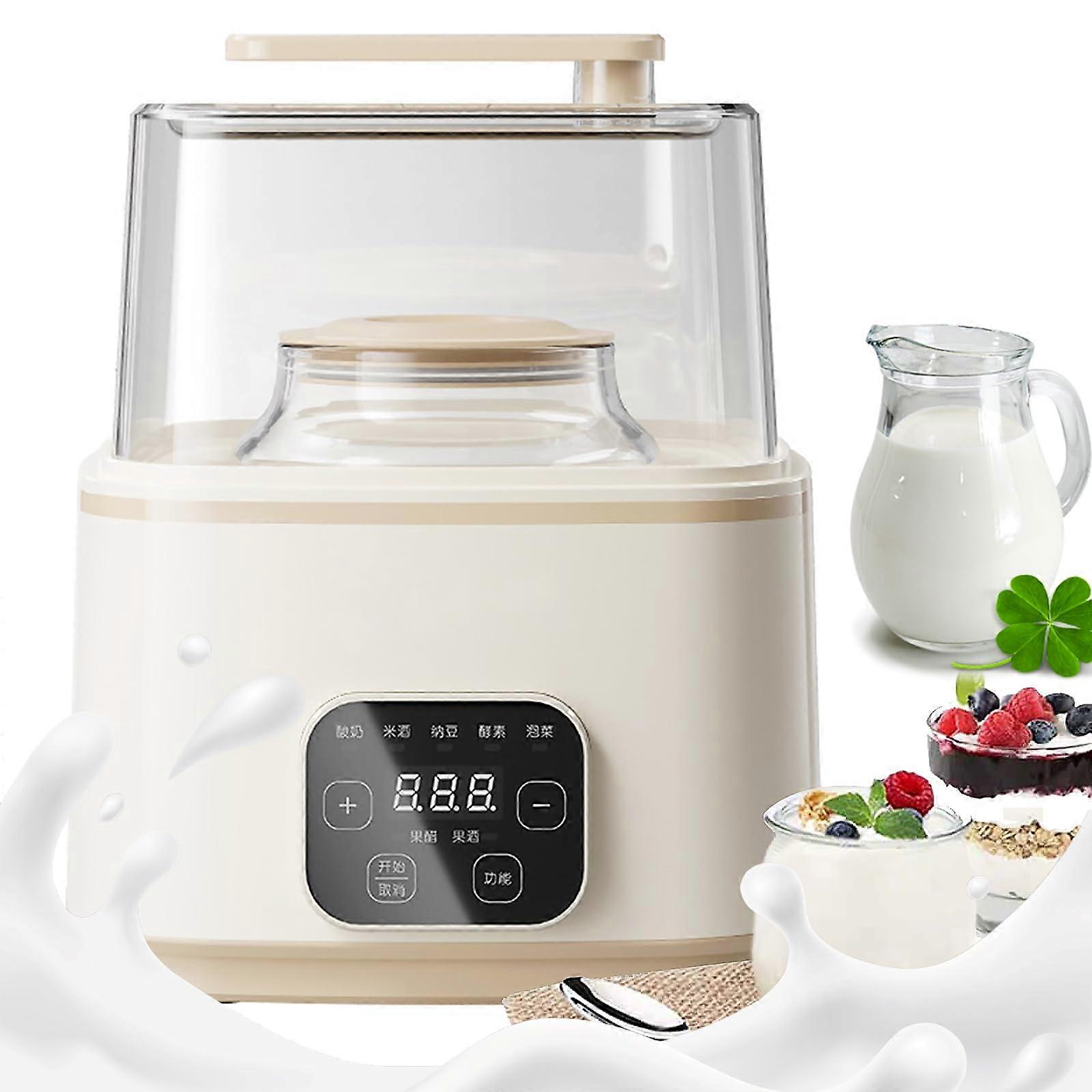 Yogurt Maker Fully Automatic With 12L Inner Tank, LCD Display, Timer, Easy Cleaning, DIY Rice Wine Fermentation Machine