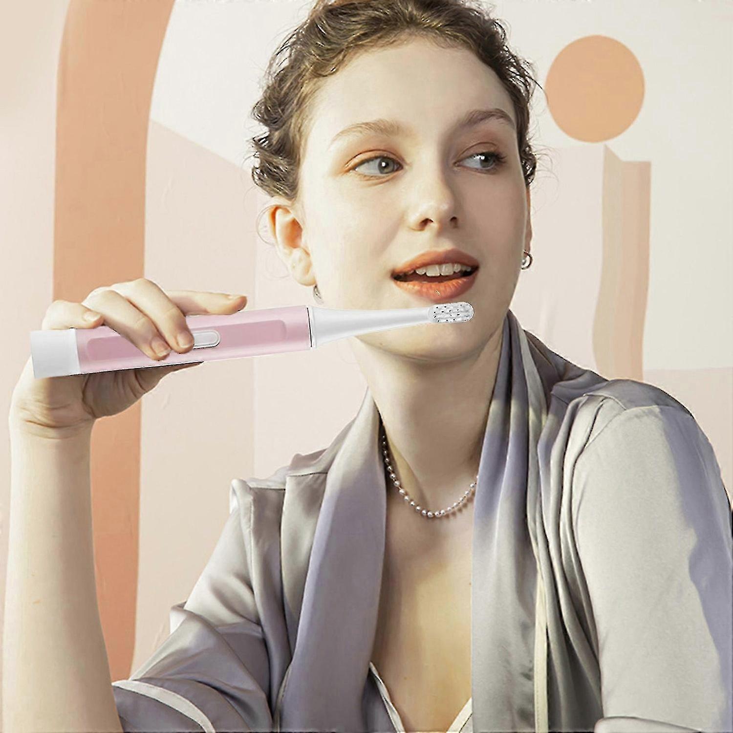 Electric Toothbrush With 2 Brush Heads, With Interchangeable Batteries