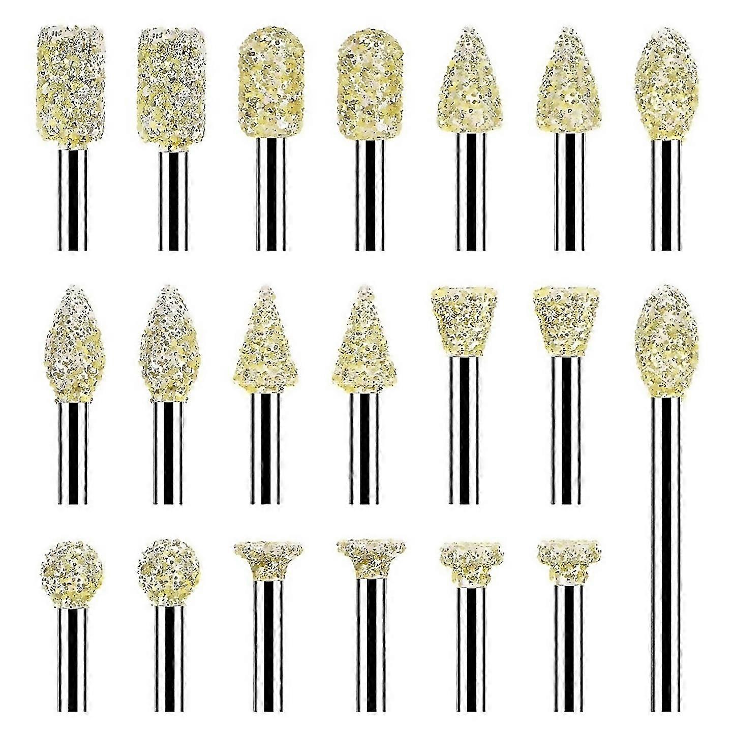 For 20pcs Grinding Burr Drill Bit For Tool Accessories Rotary