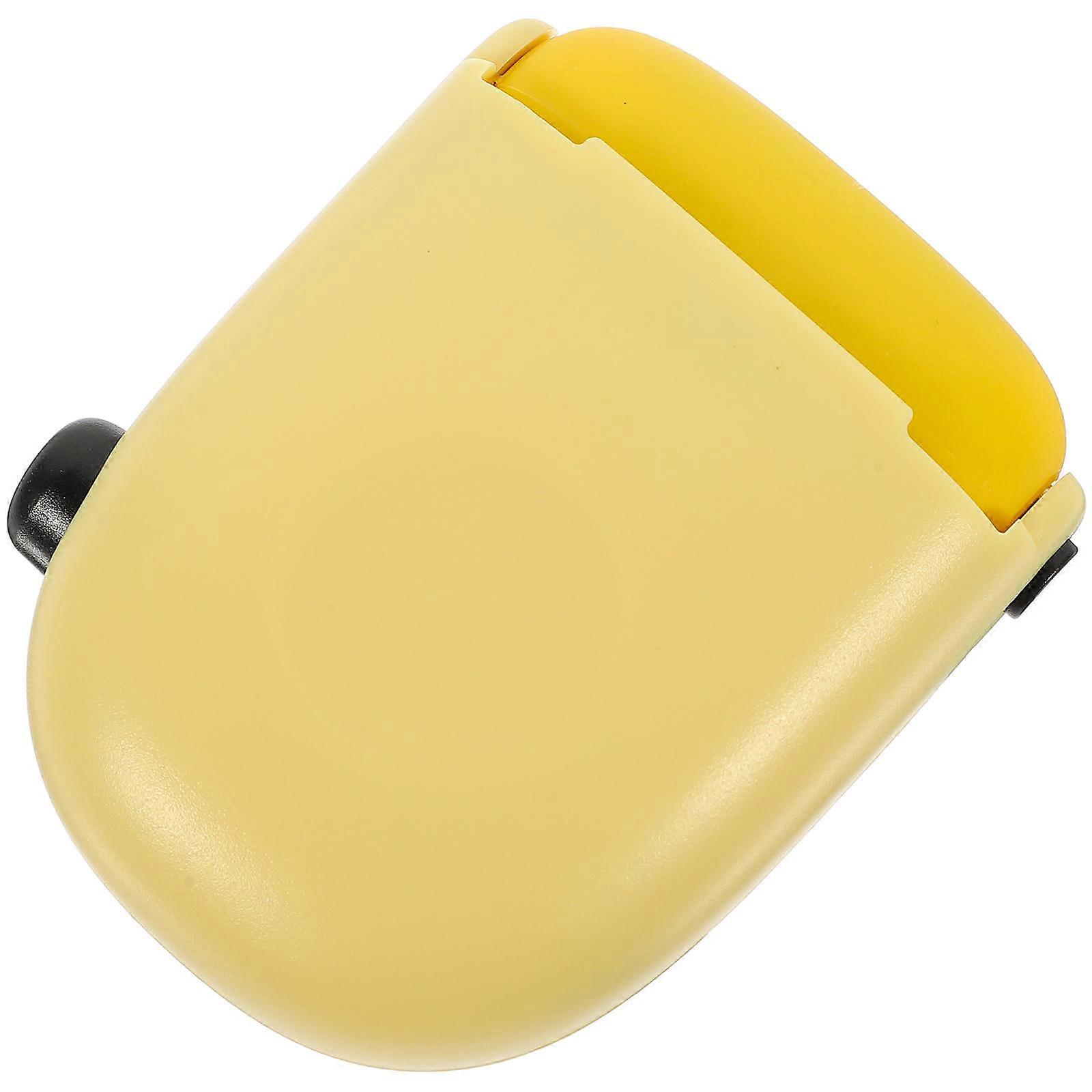 Identity Protection Stamper for Privacy with Roller Stamp Yellow