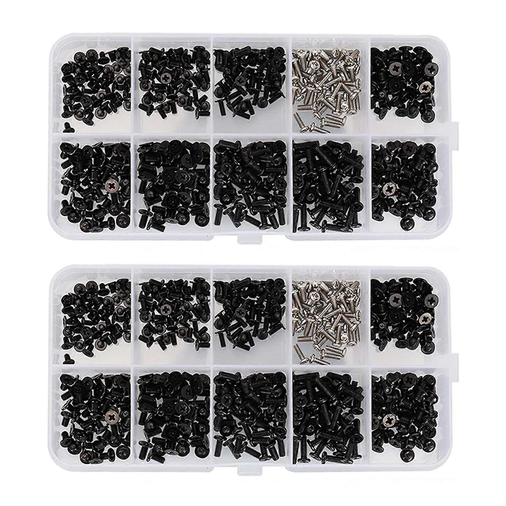 1000Pcs M2 M2.5 M3 Laptop Notebook Computer Screw Kit Set for Gateway