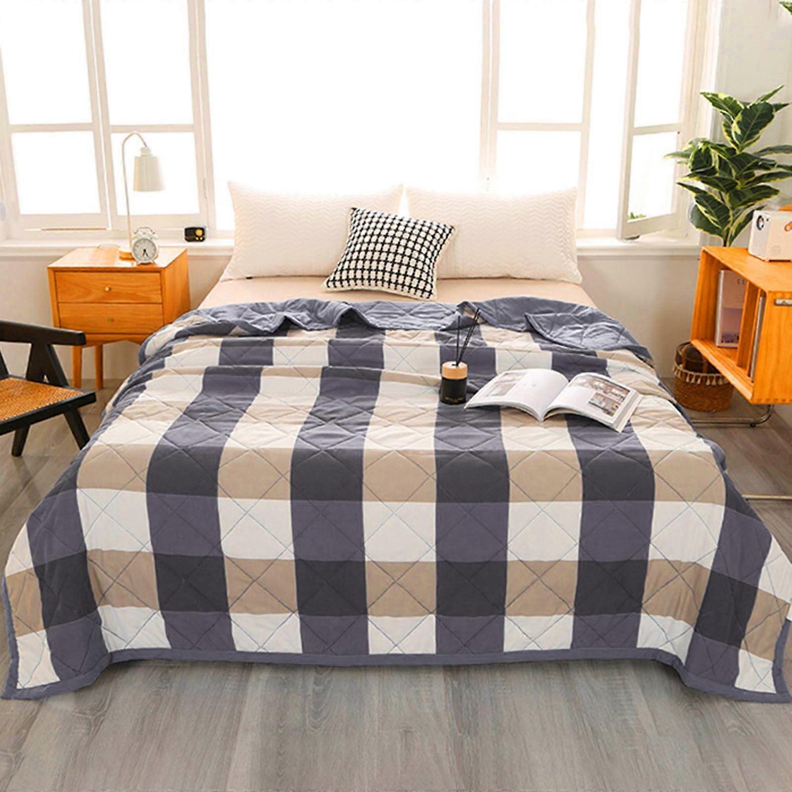 Clearance! Ynlkorvg Summer Cooler Quilt for Hot Sleepers, Ice Blanket for Night Sweats, Lightweight Cold Effect Comforter, Blue
