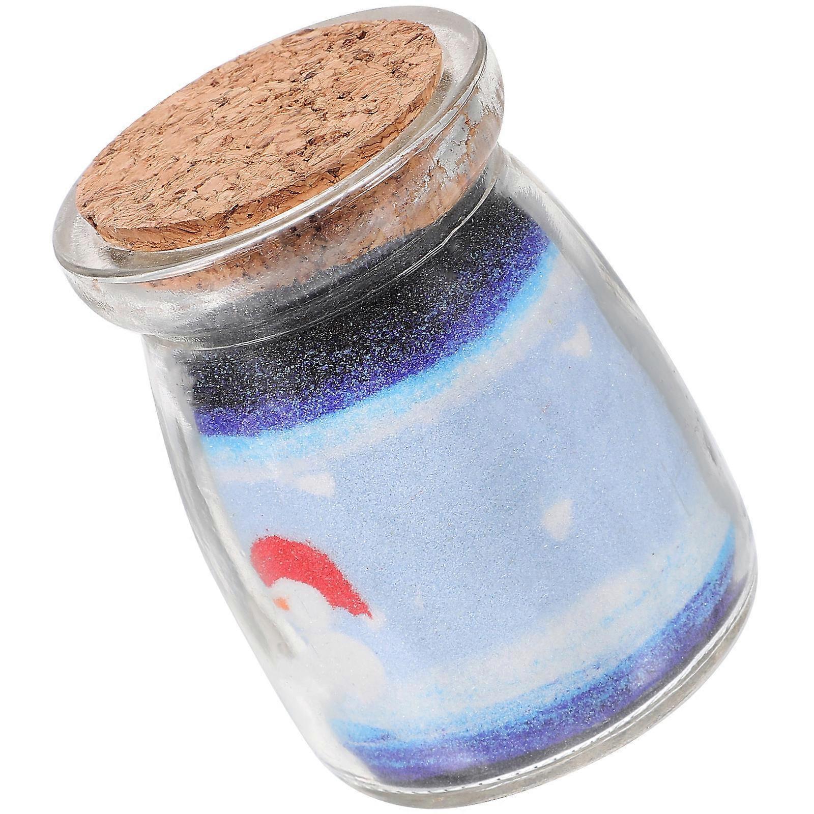 Sand Painting Bottles Glass Craft for 5Pcs Decorative Home Gift Usage