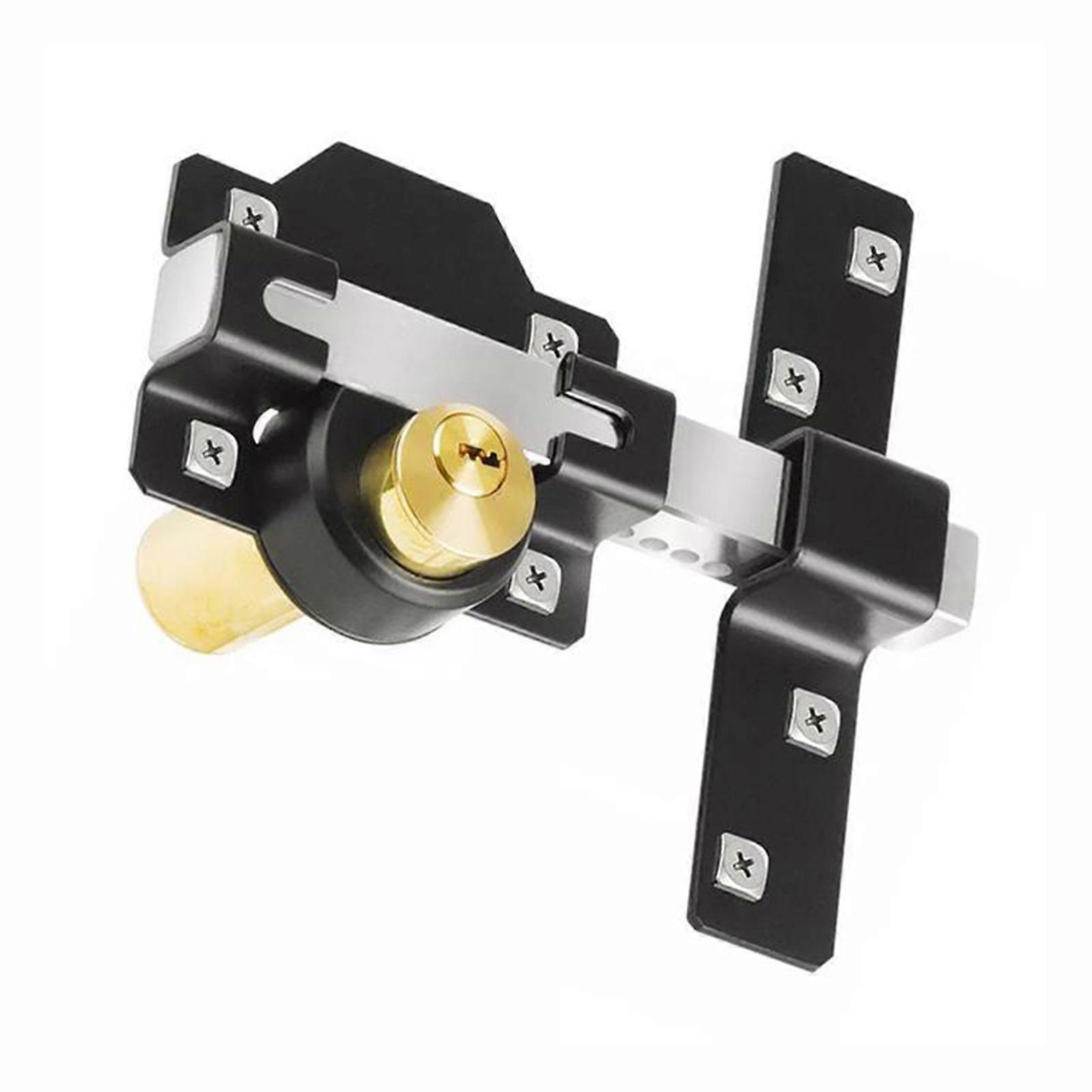 Premium Long Throw Securitys Gate Lock Versatile Easy Installation for Backyard Fence Protection