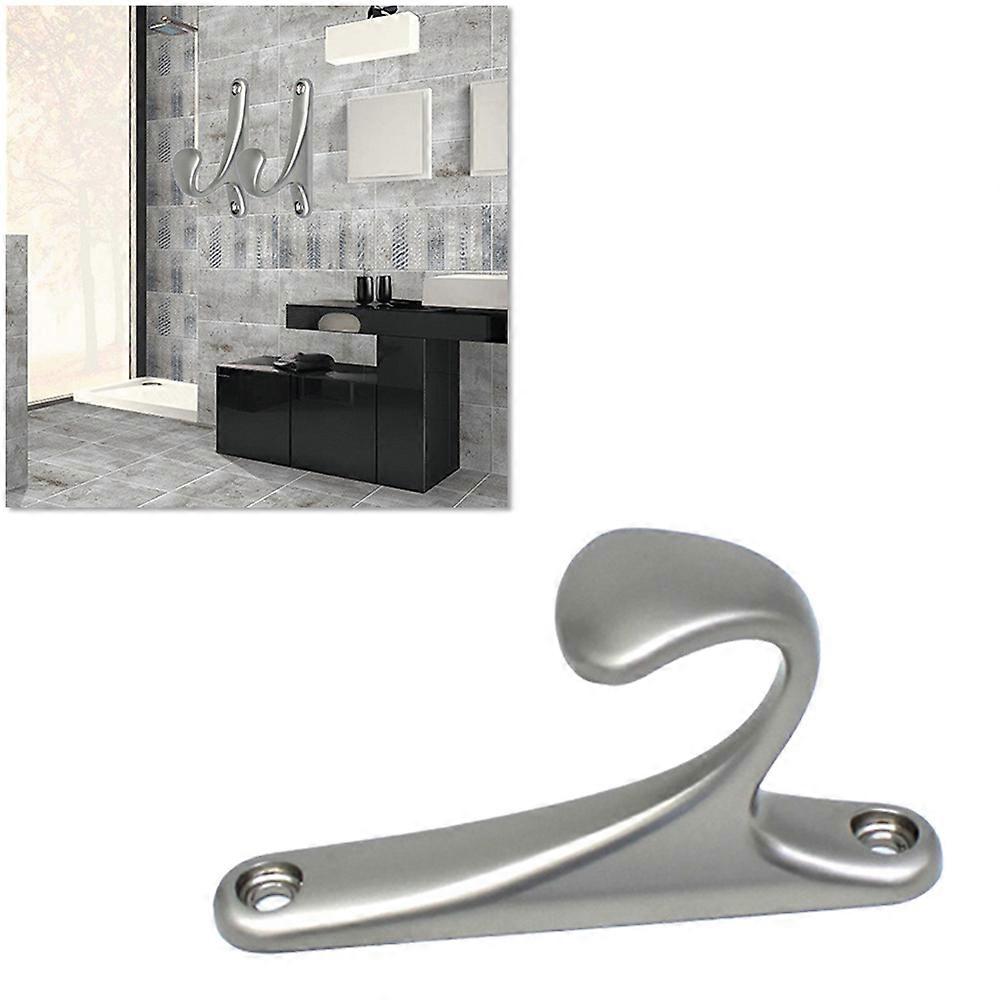 Silver Bathroom Alloy Hooks for Home Use with 5Pcs Wall Hooks
