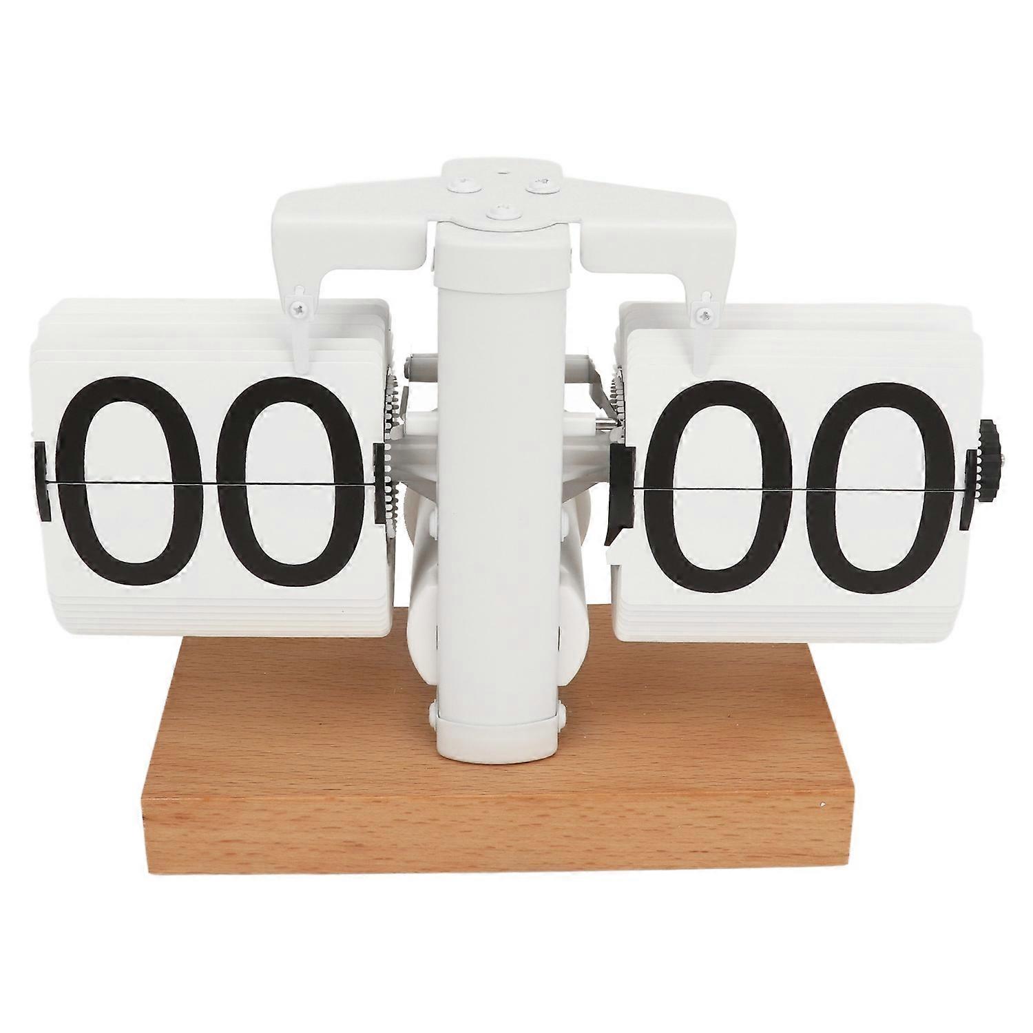 Feature:
1. EASY TO READ: Flip desk clock is easy to read, with large numbers on cards that are easy