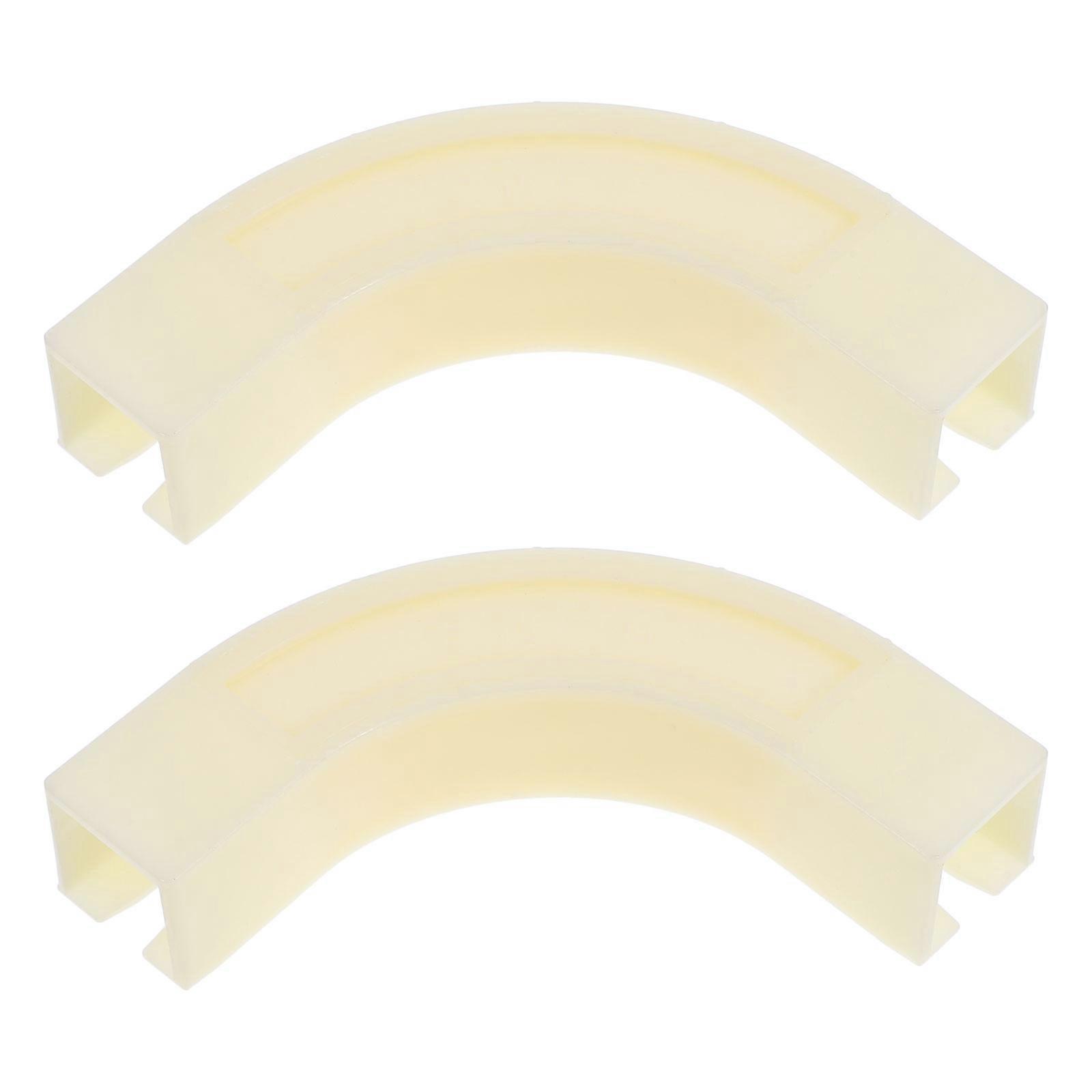 Corner Connector for Curtains Flexible Ceiling Curtain Track 8Pcs White