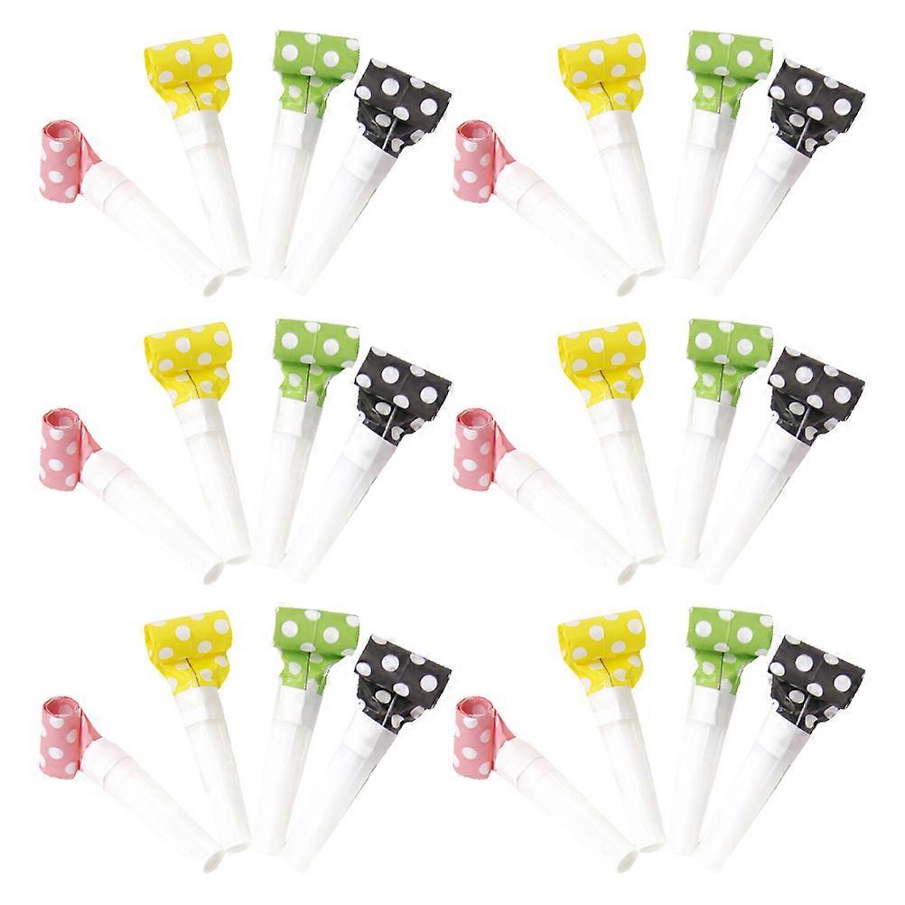 Party Blow Horns for Cheering Plastic Noise Makers 108Pcs Set