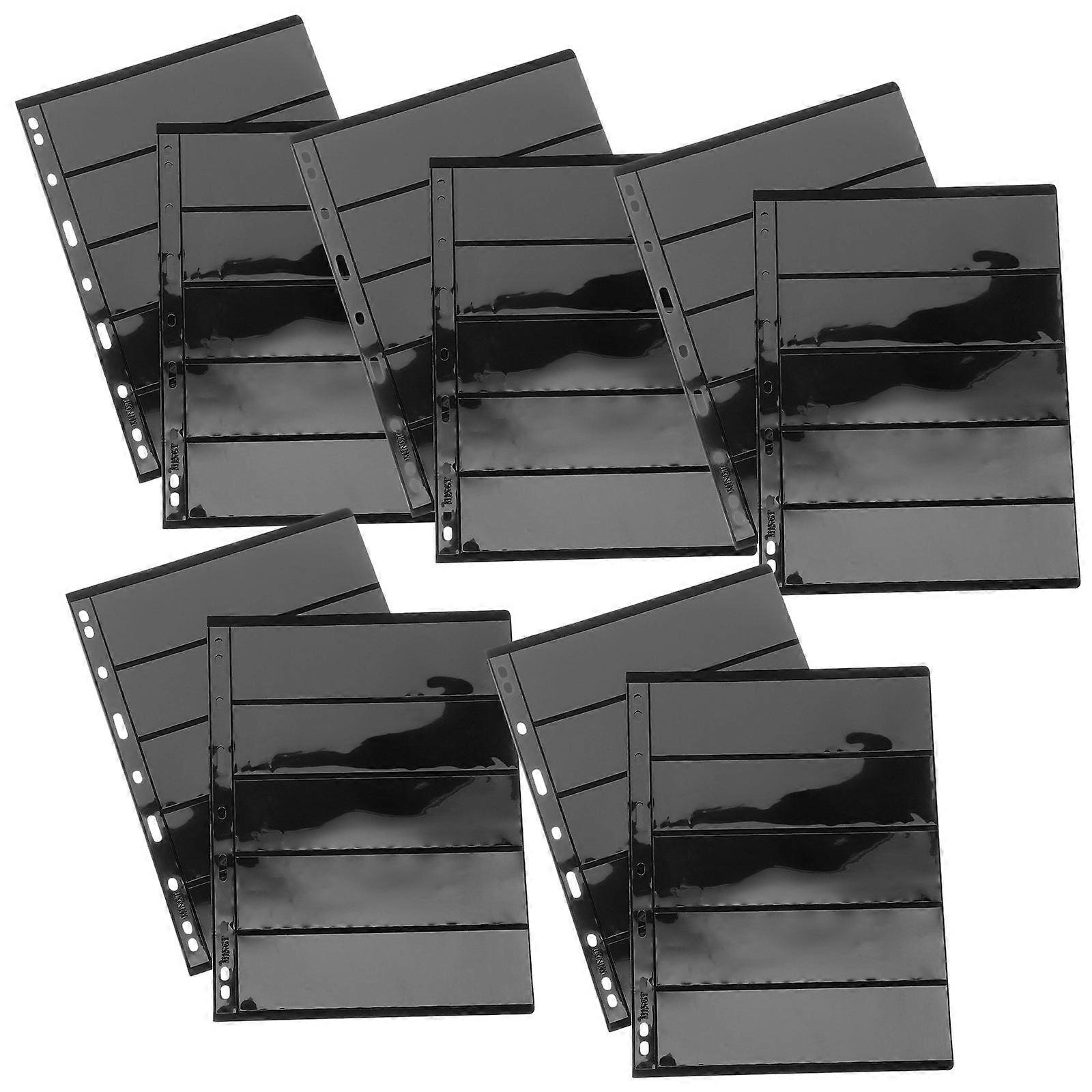 Loose-Leaf Storage Black Binder with 20Pcs Sheets