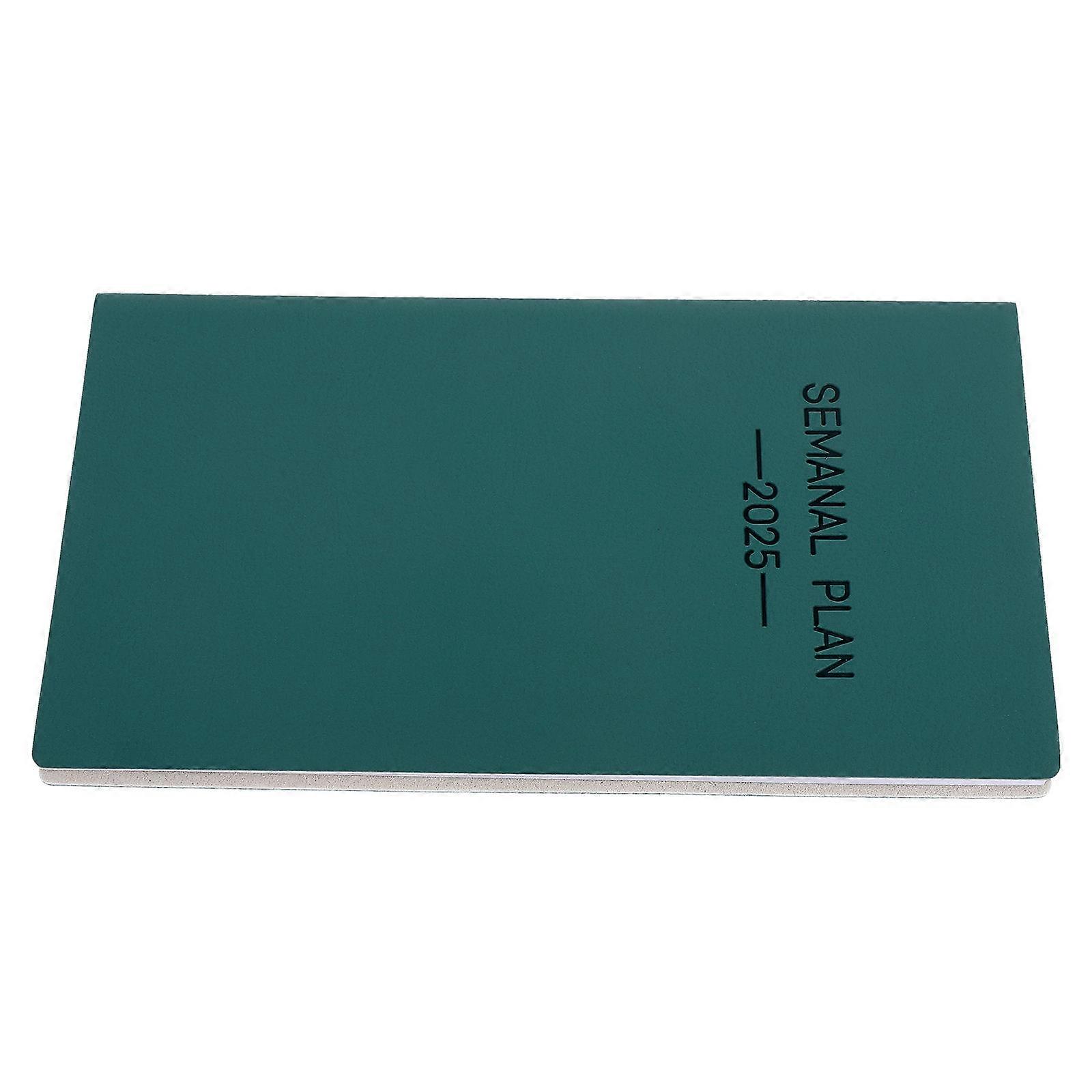 Spanish Planner A6 Portable Pocket Schedule Book For Students And Professionals With Monthly Overview Design 1Pack
