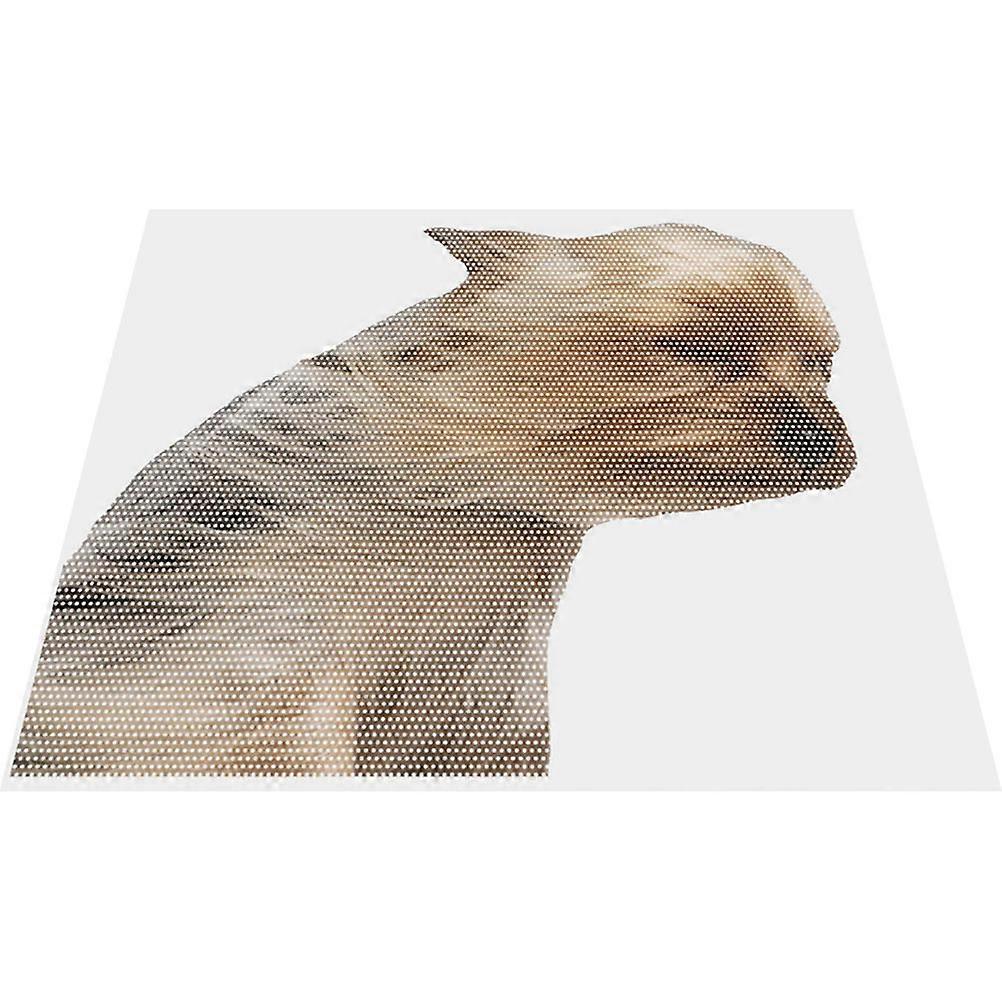 Car Window Sticker PVC Dog Pattern for Decor 3Pcs Pack