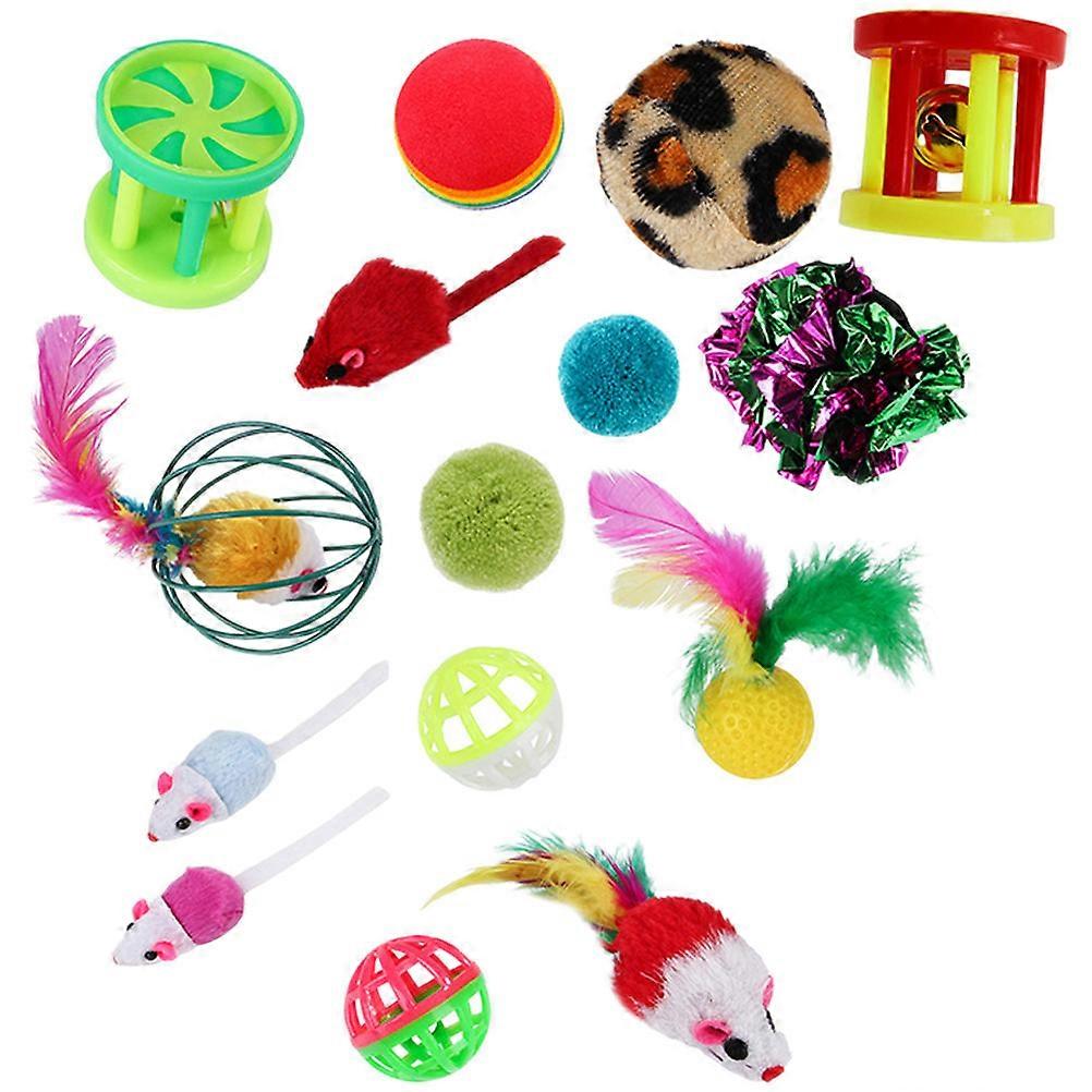 Cat Toy Kitten Fun Plaything for Daily Use 96Pcs Kitten Interactive Toys