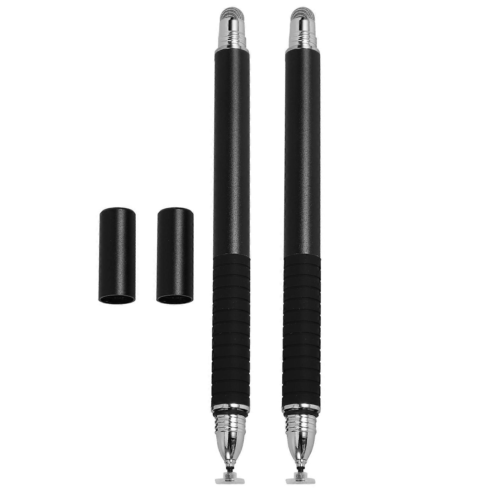 Stylus 2 in 1 Capacitive Stylus Pen for Tablets 6Pcs Black