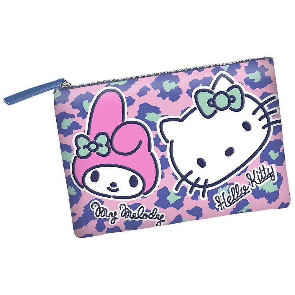 Hello Kitty Safari makeup case with mirror and storage compartment