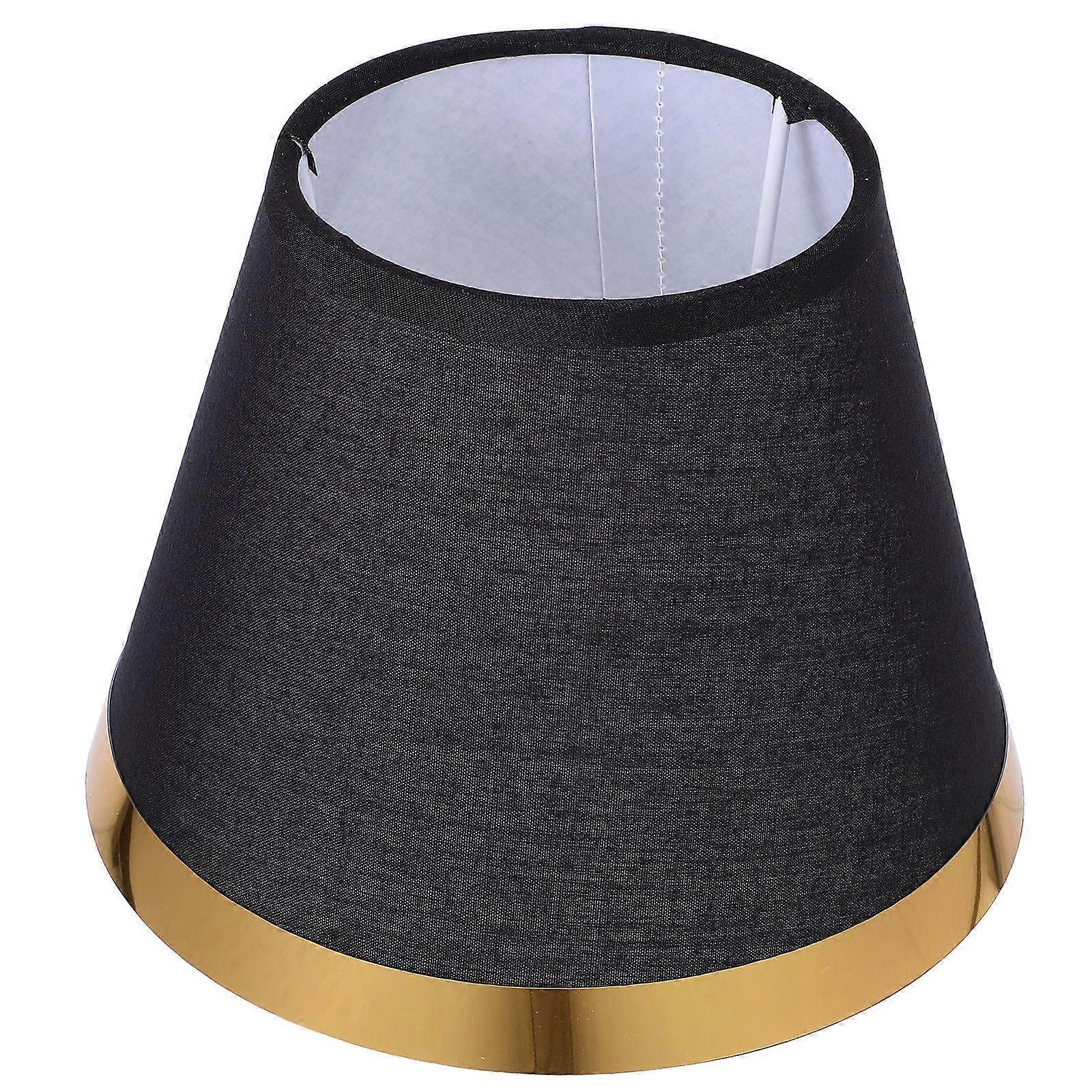 Cloth Replacement Lampshade for Table Lamp Black 2Pcs Protective Cover