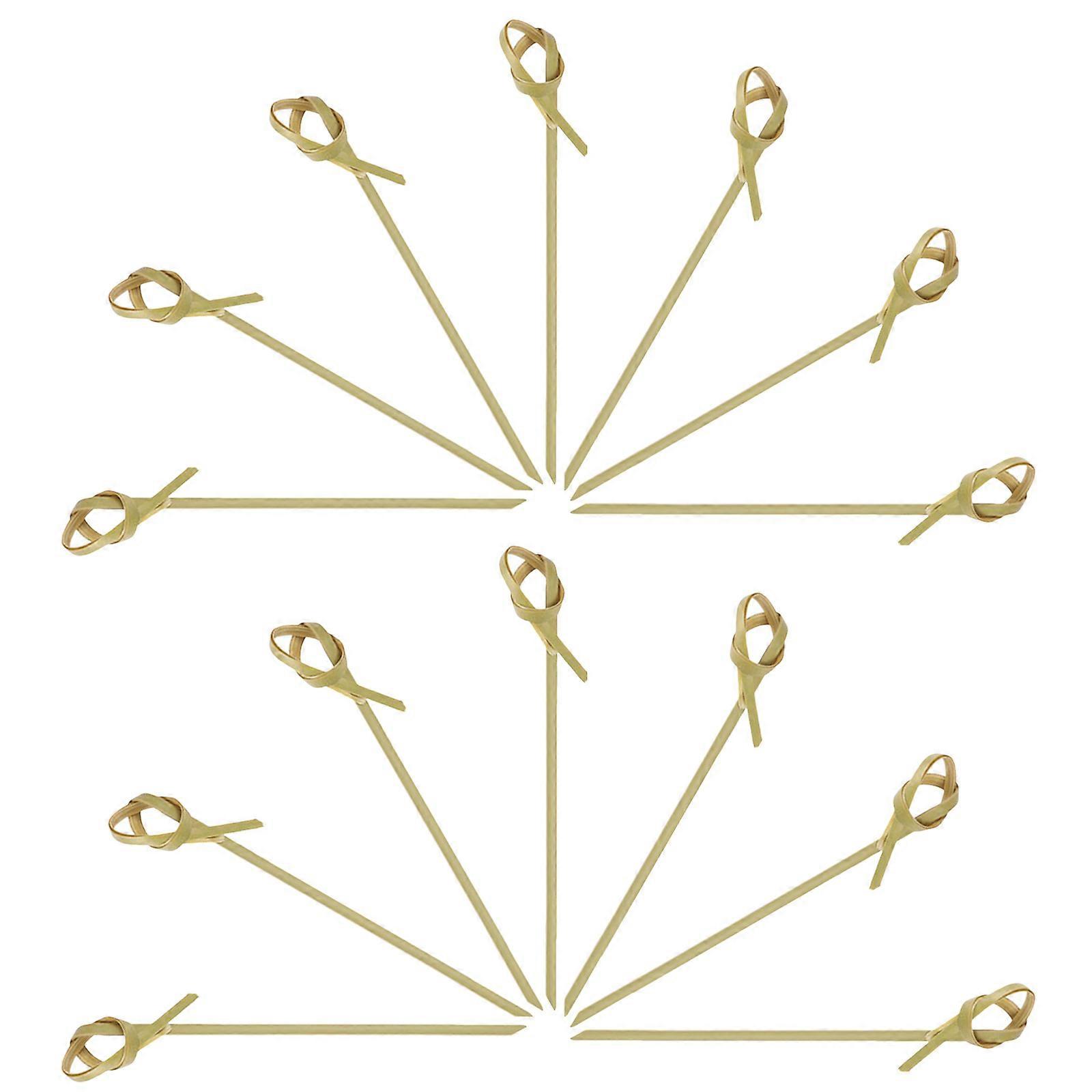 Bamboo Picks Disposable Fruit Picks for Appetizer 200Pcs Set