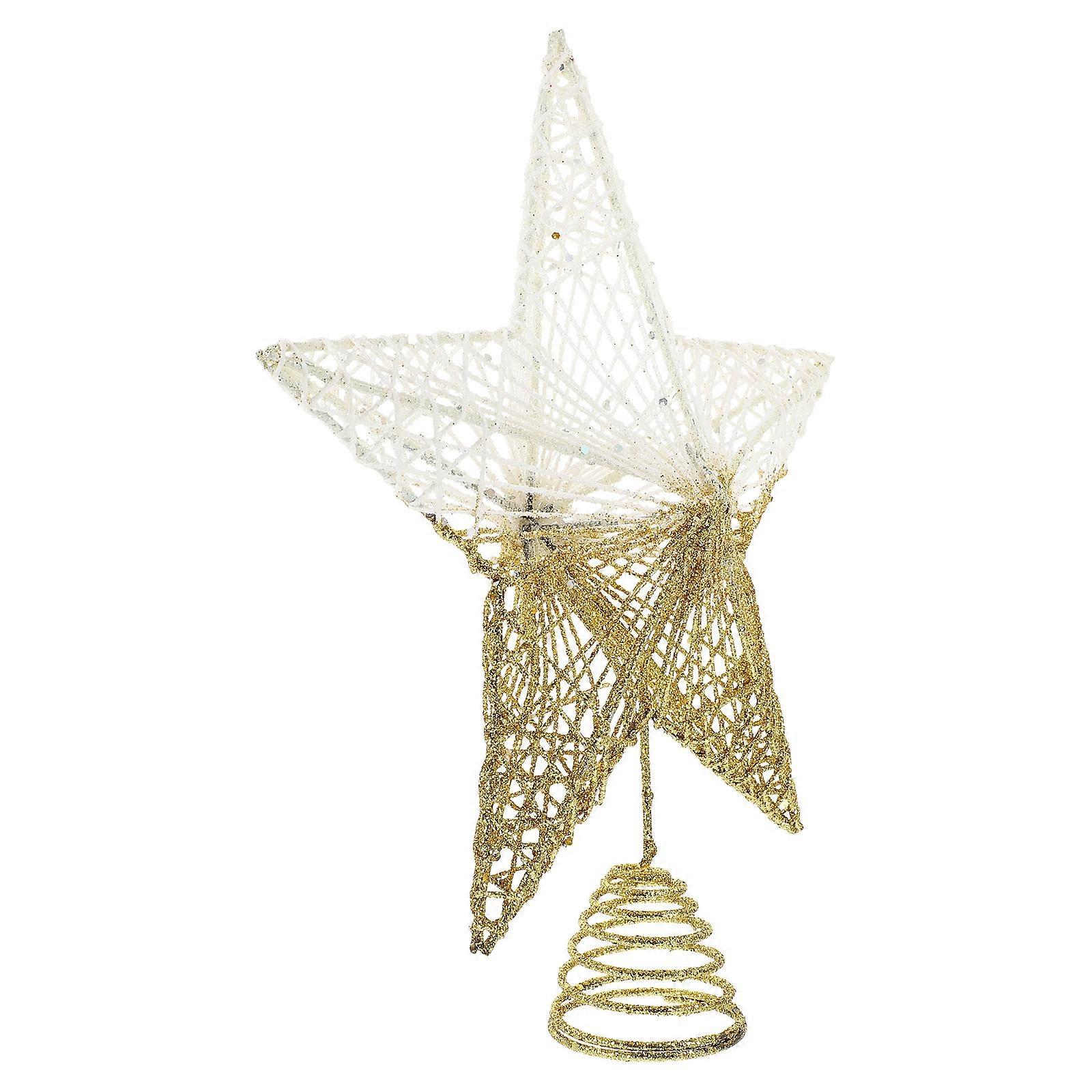 Christmas Tree Decoration Star Pentagram for 2Pcs Xmas Tree Topper