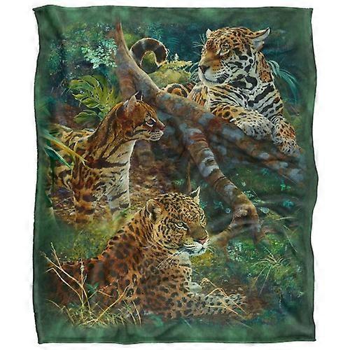 JQ Licensing Jmm-Jp Silky Jungle Cat Supersoft Blanket