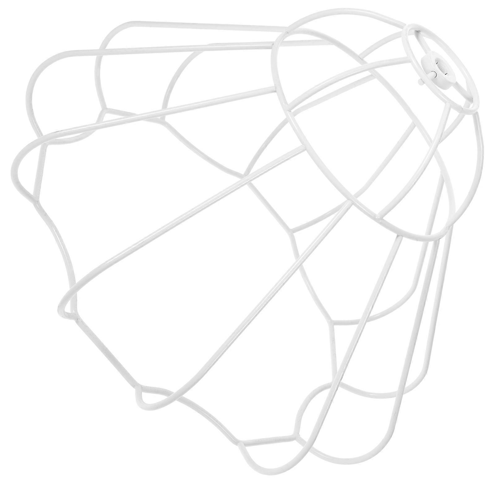 White Metal Lampshade Frame for Table Lamp DIY Frame