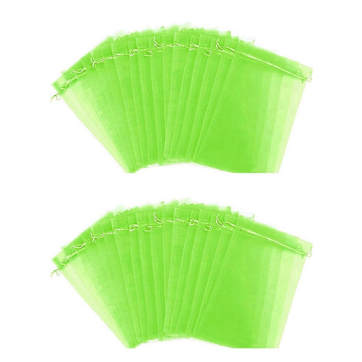 100Pcs Grape Protectors with Drawstring Fruit Mesh Bag Protector