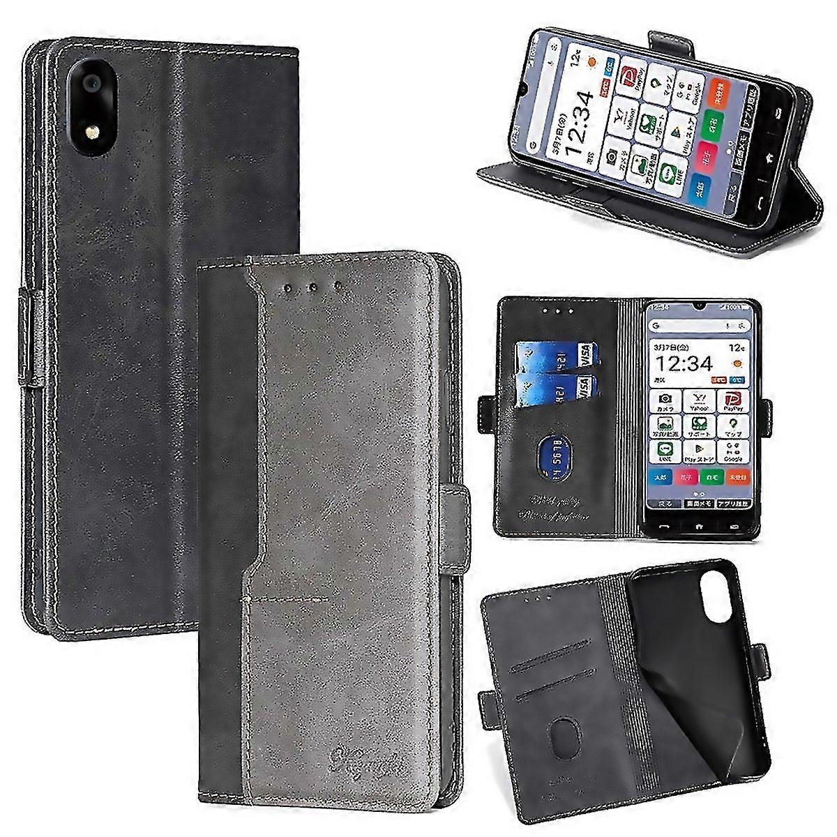 For Contrast Color Side Buckle Leather Phone Case For Zte Kantan Sumaho 4 A402zt