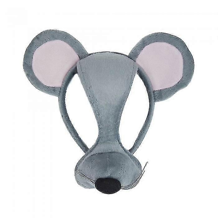 Bristol Novelty Unisex Mouse Mask On Headband With Sound - FKB