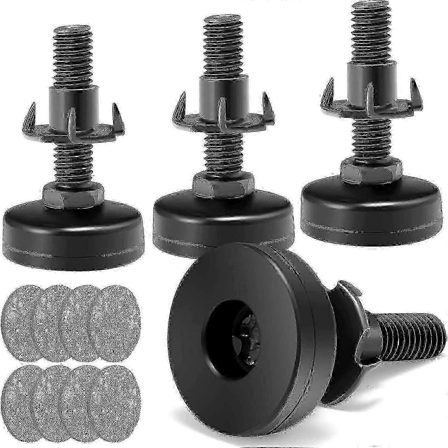 Leveling Feet Adjustable Furniture Feet 3/8 Unc Thread Furniture Levelers Adjustable Leveling Feet For Table Chairs Cabinets Sofa Raiser 4pcs Tabl