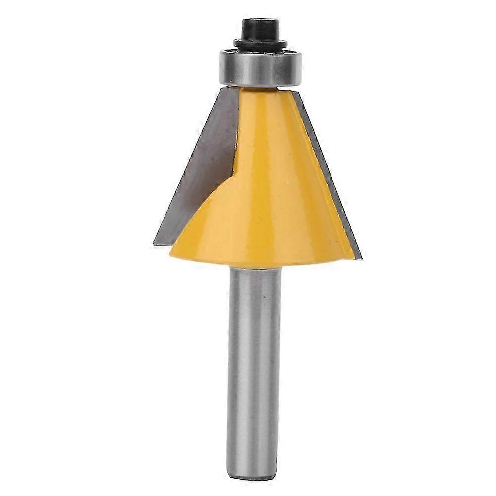 8mm Shank Chamfer Bevel Edging Router Bit with Bearing Woodworking Milling Cutter22.5