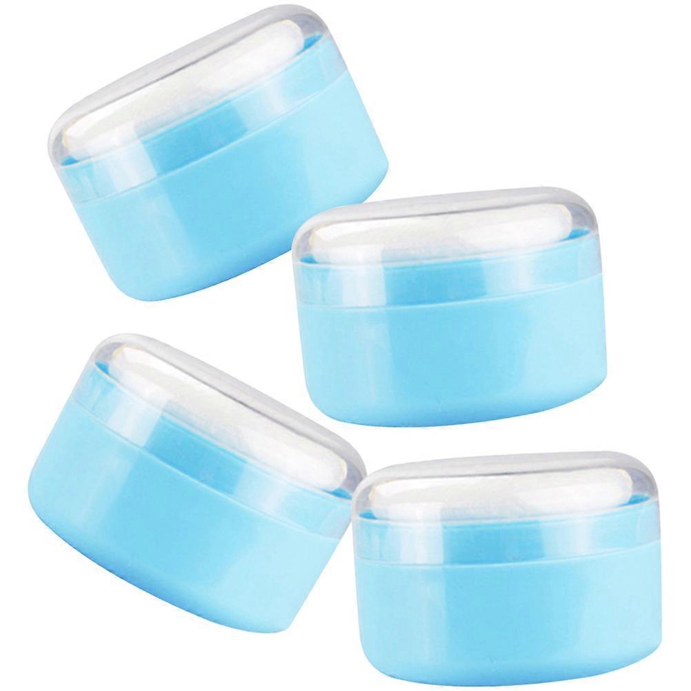 Powder Puff and Container Set for Home 4Pcs Box