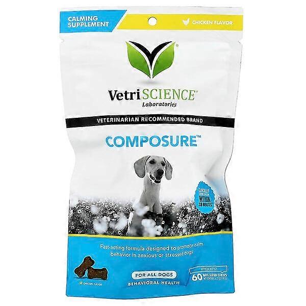 Vetriscience, ComposureÃÂ¢ÃÂÃÂ¢, For All Dogs, Chicken, 60 Bite-Sized Chews, 6.77 oz (192 g)