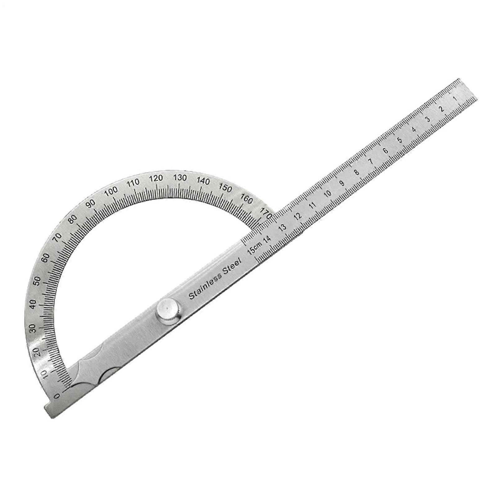 Angle Finder 180Degree Protractor For Woodworking Ruler, 15 cm Hollow Measuring Tool