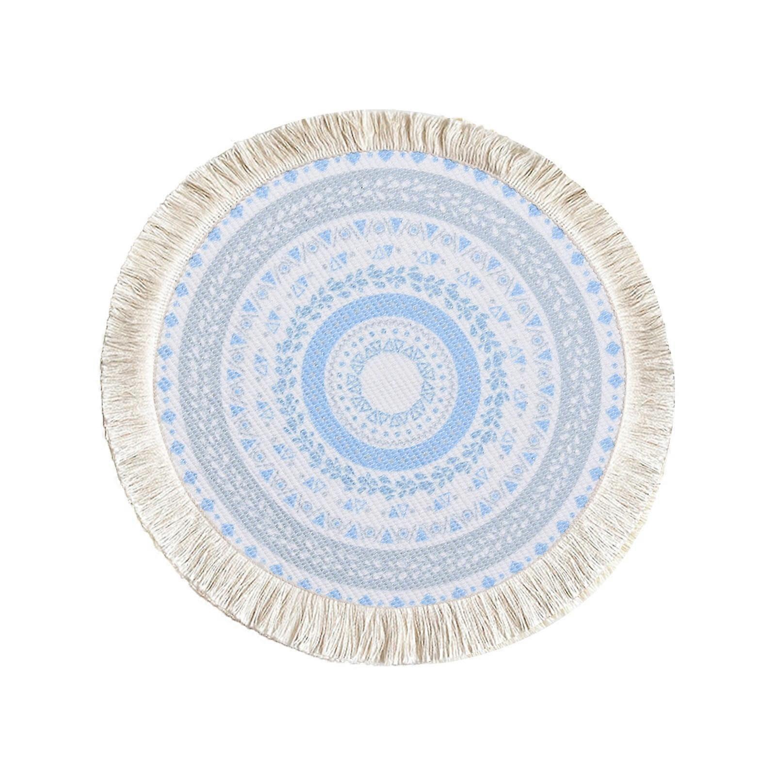 XIUH Kitchen Tools, Bohemian Woven Cotton Meal Pad with Tassels, Heat Insulation & Anti-Scald Pot Holder, Decorative Fabric Pad – Compatible with