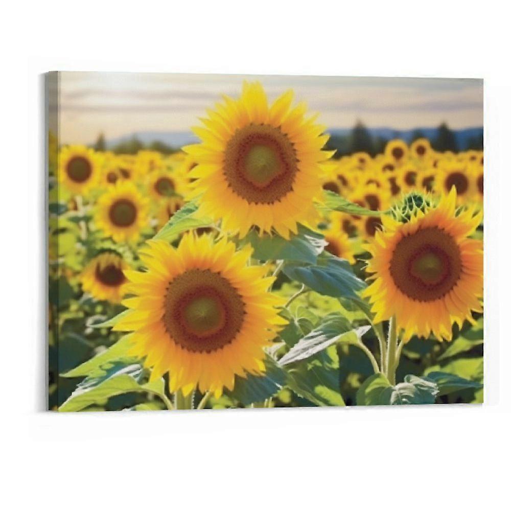 Sunflowers Canvas Wall Art - Large -wahahaaa100