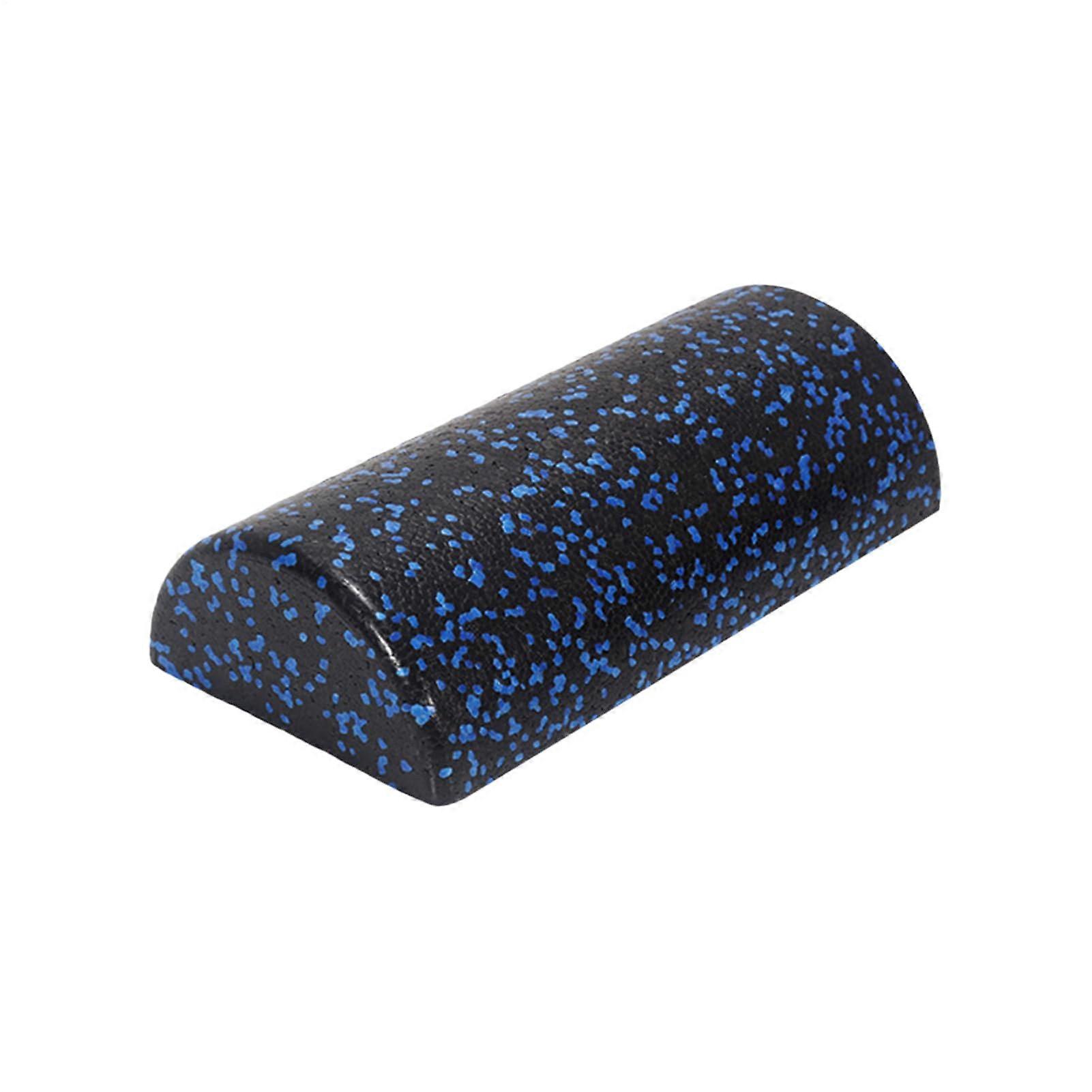 Semicircular Back Density Yoga Fascia Roller BlueBlack Model B For Beginners and Athletes