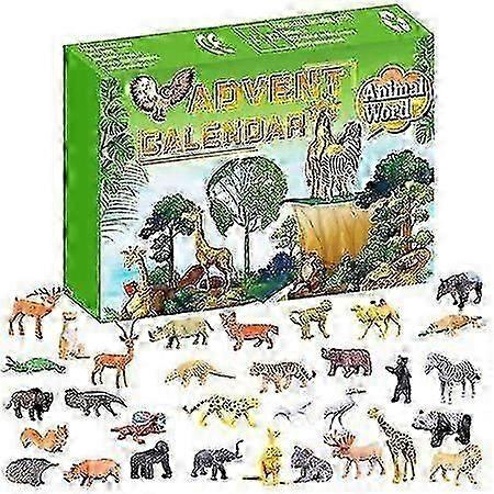 Christmas Advent Calendar 24 Days Countdown Calendars with Animal Figures
