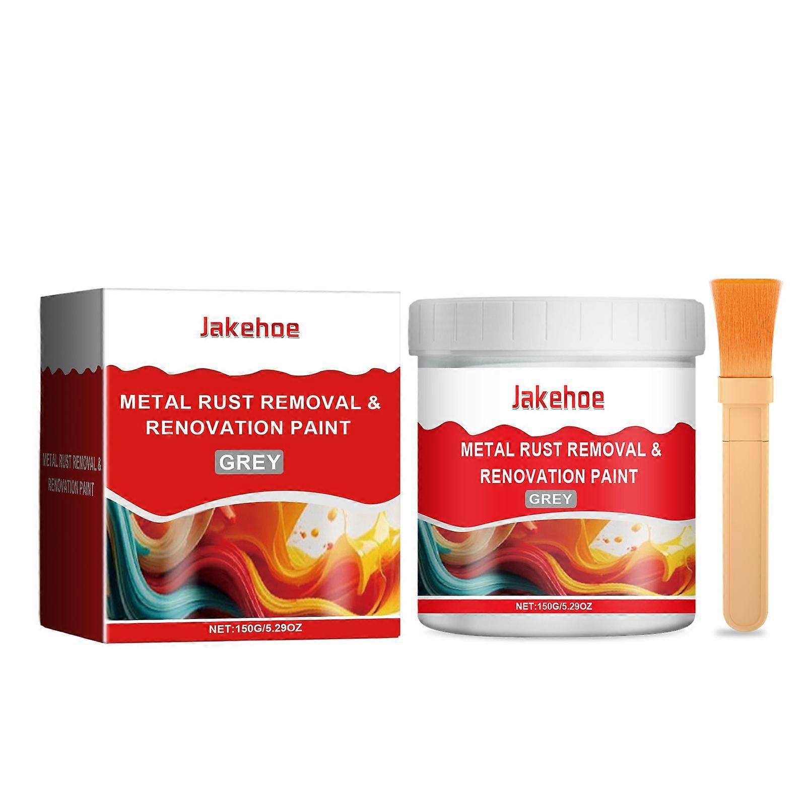Jakehoe Water-Based Metal Anti-Rust Paint Waterproof Anti-Rust Metal Primer Renovation Solid Paint Multi-Color Optional