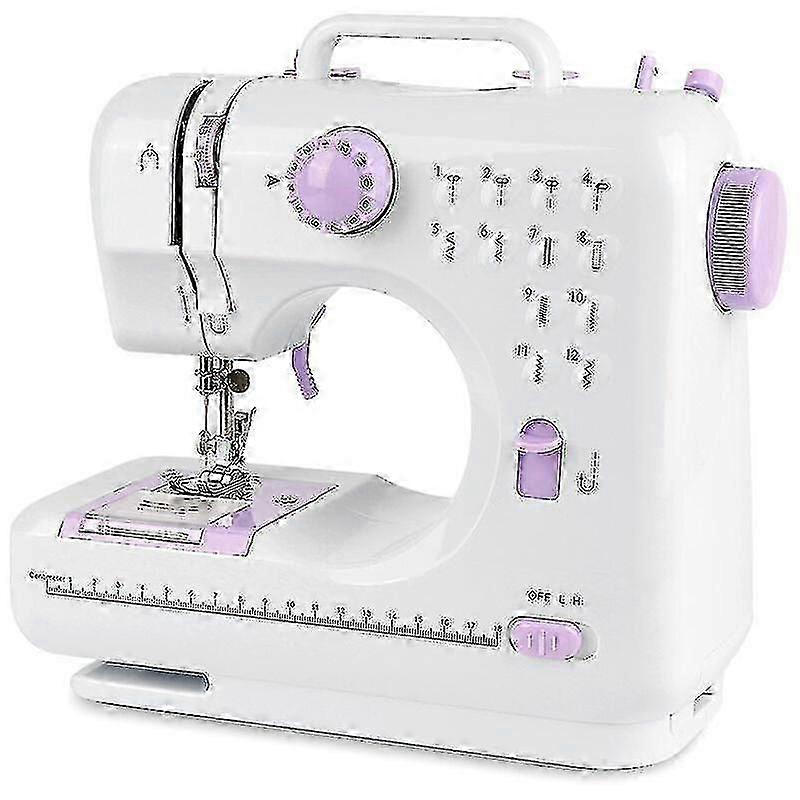Sewing Machine 12-Needle Portable Adjustable Multi-Function Thread and Two-Speed Spool Spool Foot Pe20240603