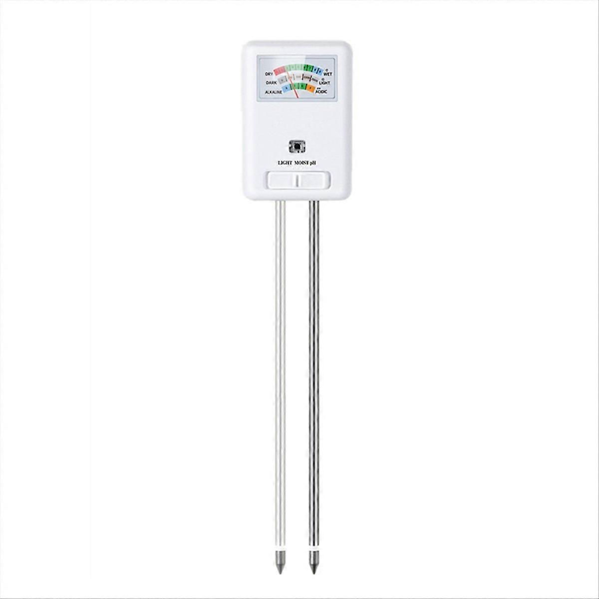 3-in-1 Soil Meter Moisture Light and PH Tester White
