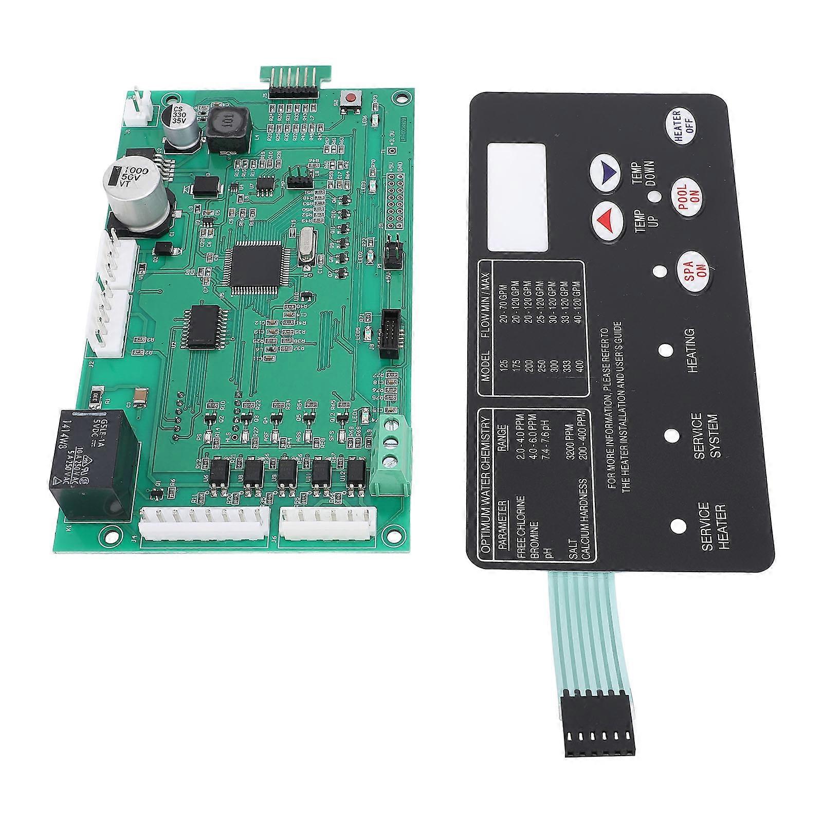 Pool Heater Control Board with Switch Membrane Pad 42002‑0007S for Pentair MasterTemp NA LP Series Pool Spa Heater 