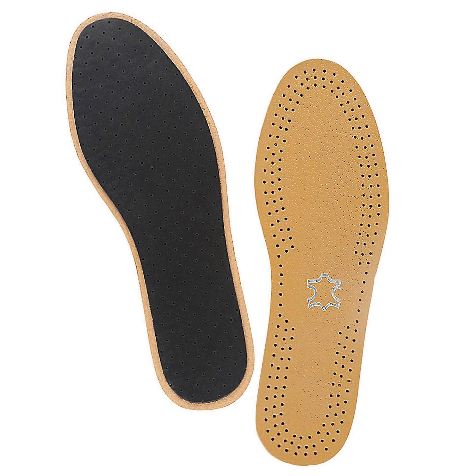 Lightweight Imitation Leather Insoles Shoe Inserts With EVA Cushioning For Enhances Comfort During Walking Standing  B