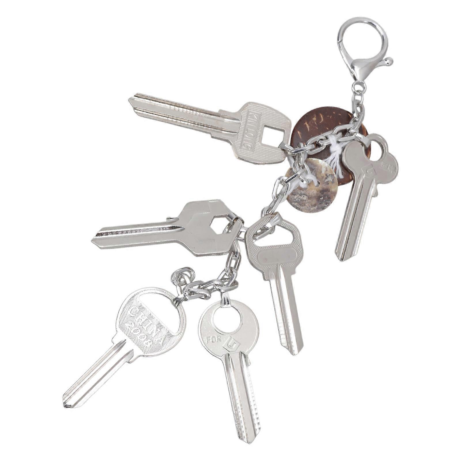 Rent Collection Style Keyring and Trouser Chain Creative Key Ornament Alloy Texture Present for Fashion Enthusiasts Multicolor