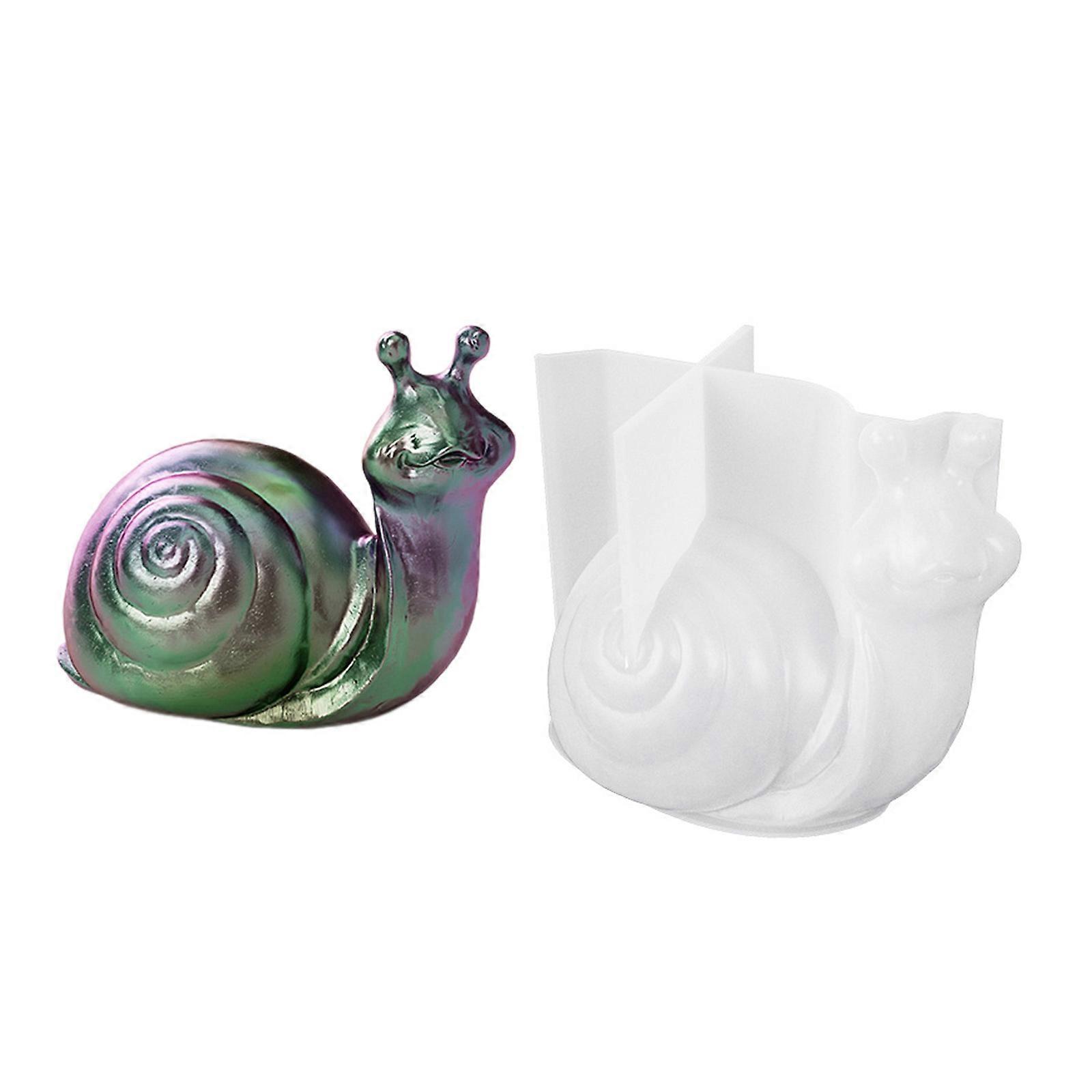 חילזון סיליקון נר עובש 3D בעלי החיים טיח עובש עוגת שוקולד ביצוע כלי גבס סבון תבניות DIY קריסטל שרף תבניות ססגוניות