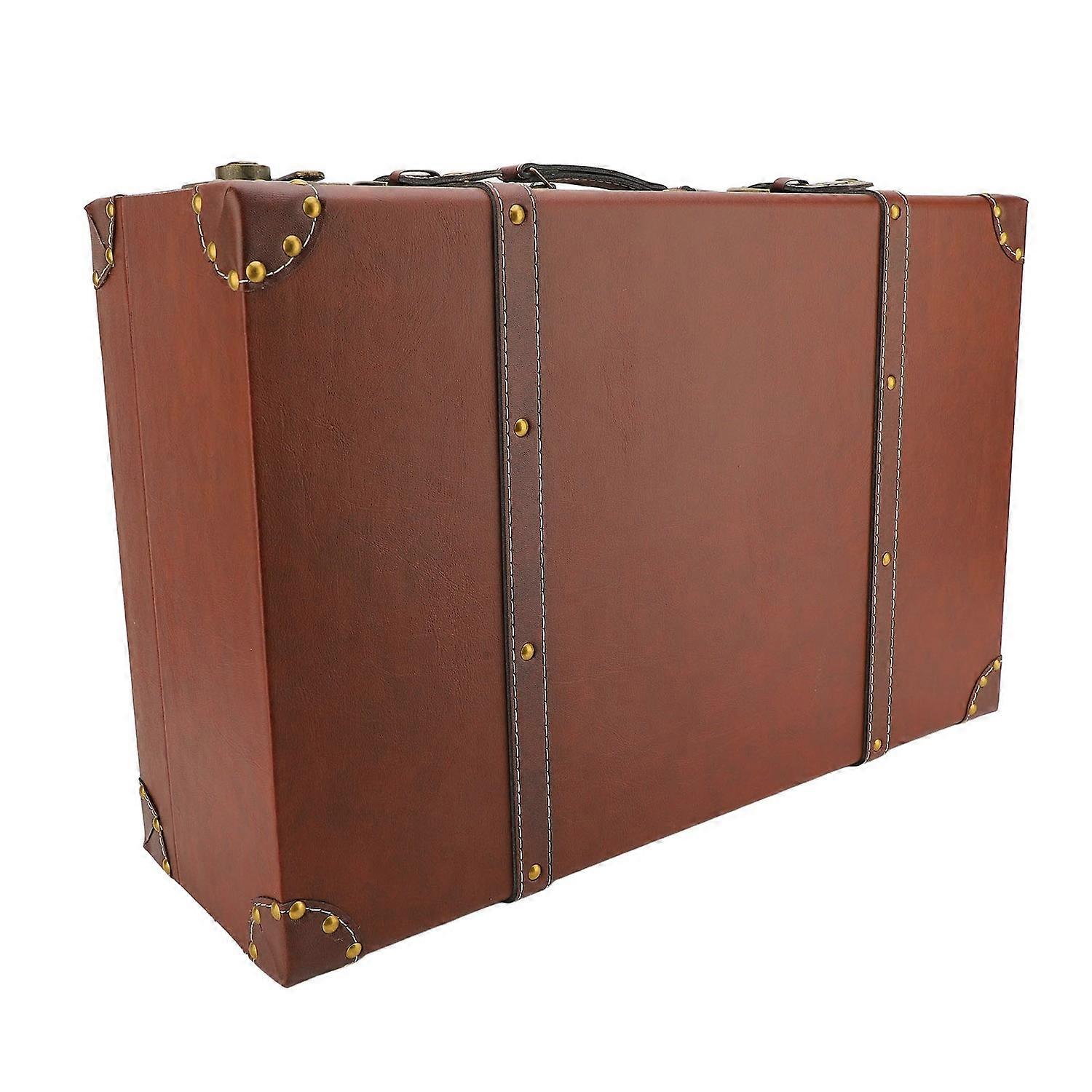 Retro Suitcase Large Capacity Mini Delicate Vintage Storage Box for Home Travel Go Out