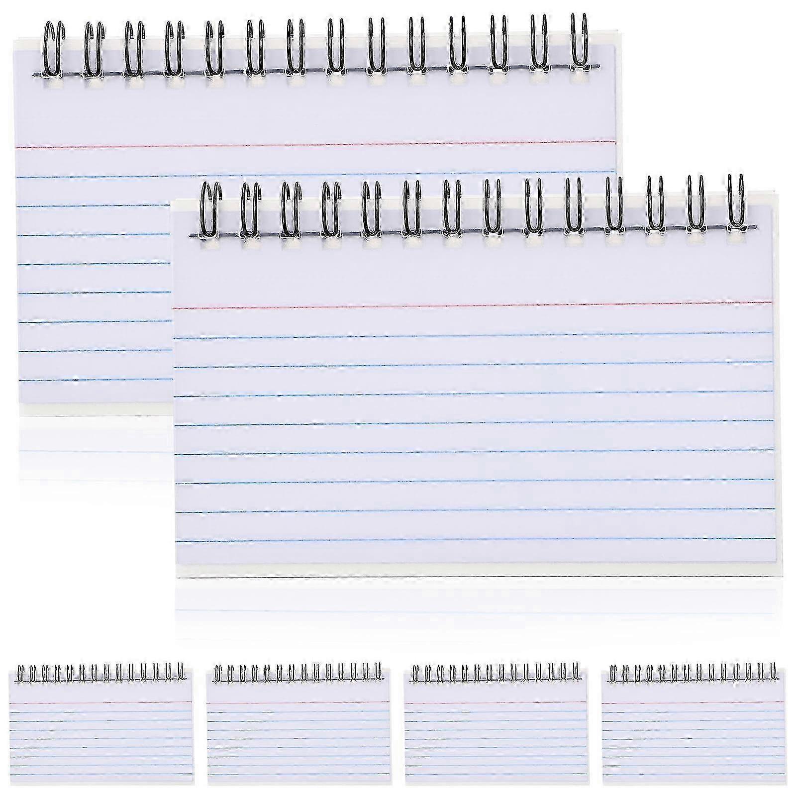 Mizh 6 Pcs Small Notepads Index Cards Study Cards Notebooks for Office School Meeting Learning