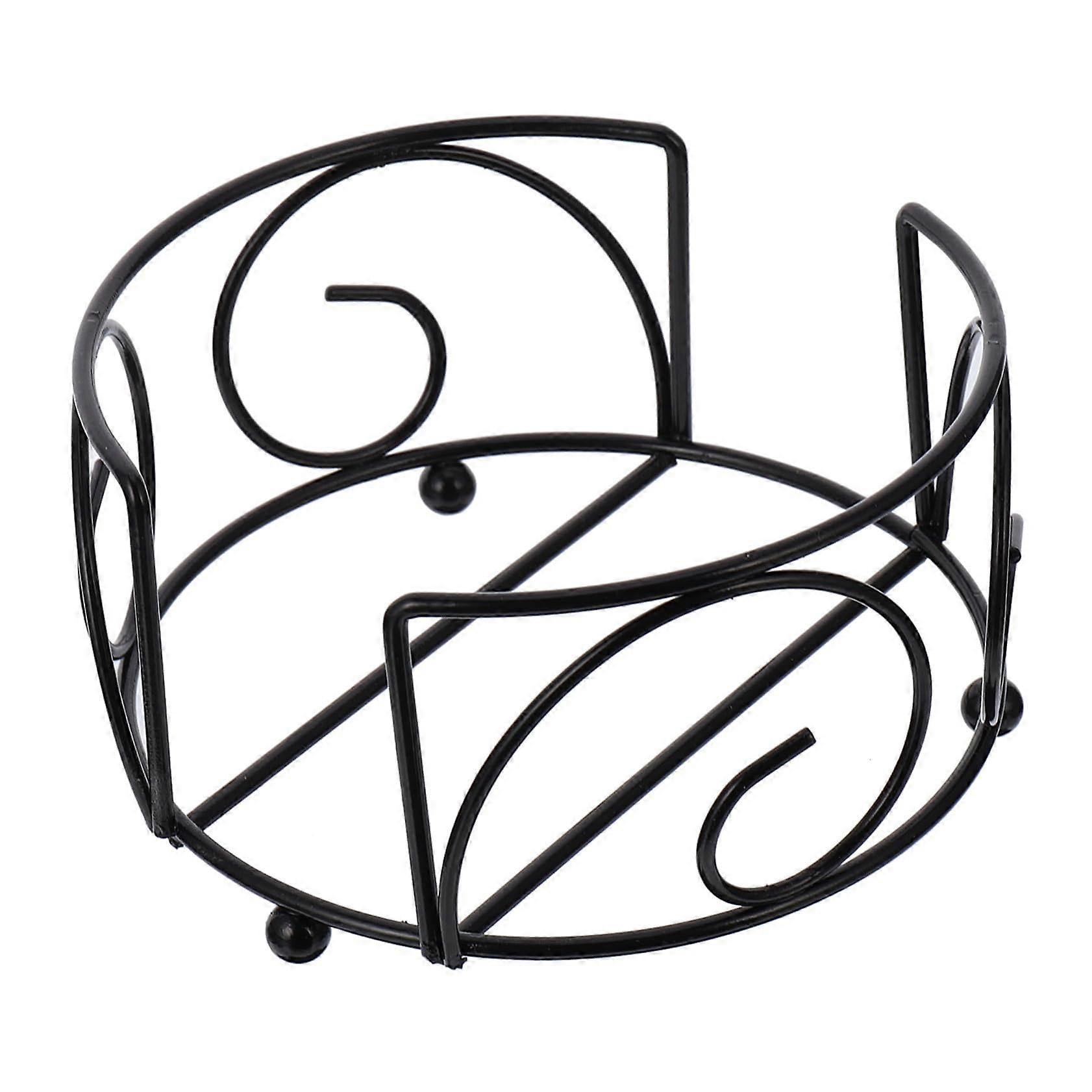 Coaster Holder Rack Metal Stand Coaster Storage Dual Openings Easy Access Space Saving Organizer For Dining Table