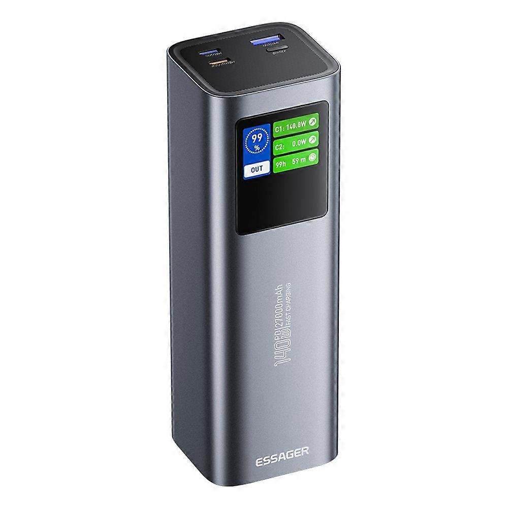 ESSAGER EDY140W-CH0G-Z 27000mAh Power Bank 140W Dual Way Fast Charging Power Bank Smart Chip