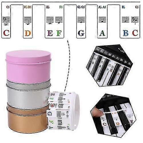 Universal Stave Rake Note Overlay Learning Marker Piano Sticker